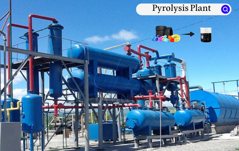 Waste plastic pyrolysis plant in Ecuador running video