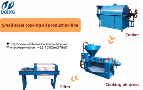Small scale cooking oil extraction machine