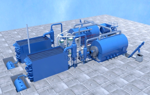 15TPD Semi continuous plastic pyrolysis plant order from Sri Lanka