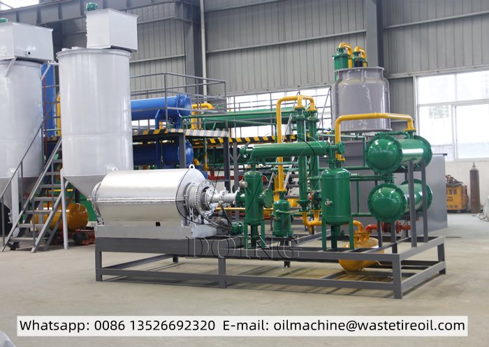 DOING skid-mounted waste tire pyrolysis machine for sale