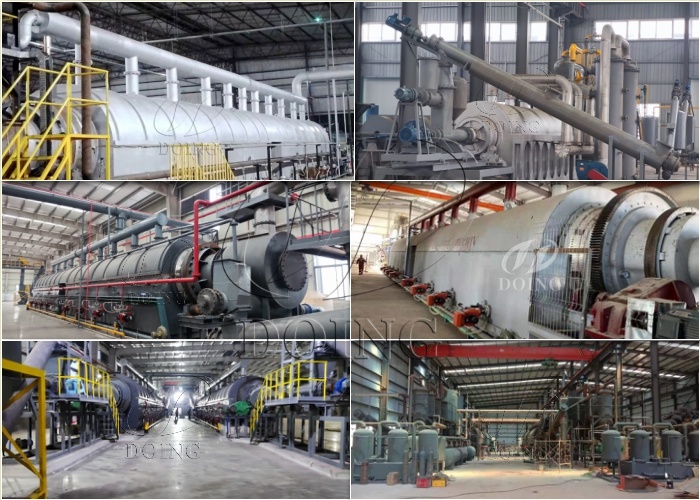 continuous rubber tire pyrolysis plant project
