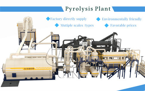 What equipment is needed for tire pyrolysis?