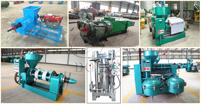 The different type and processing capacity of groundnut oil pressers