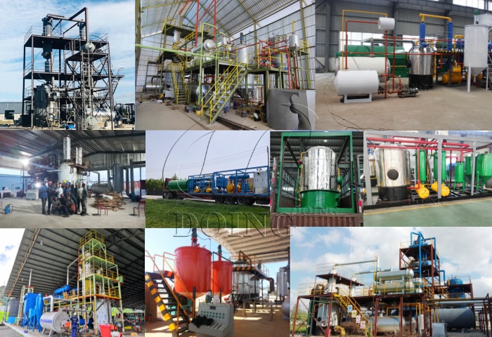 pyrolysis oil distillation plant projects