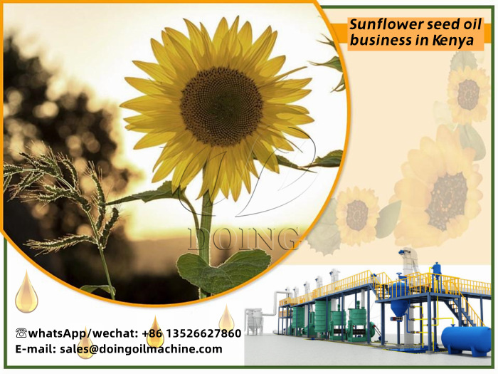 Sunflower oil extraction plant in Kenya
