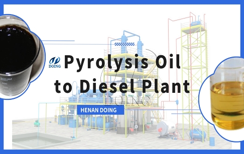 Pyrolysis oil to Diesel Conversation Process