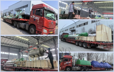 50TPD continuous waste tyre pyrolysis equipment was shipped to the United States