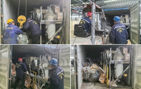 Henan Glory Company shipped 1tph palm kernel oil refinery machine to Nigeria