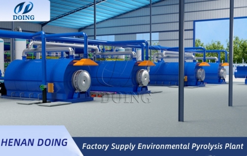 Myanmar customers ordered 3 sets of 15TPD pyrolysis machines for fuel oil produc...