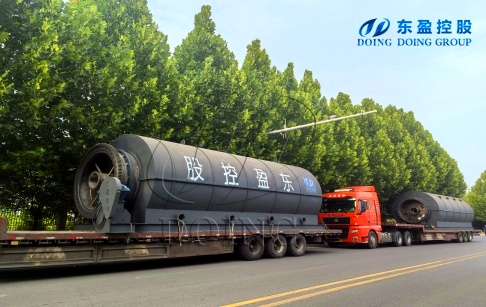 Tank bottom sludge pyrolysis plant ordered by customers in Colombia were deliver...