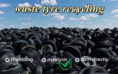 Recycling tyre to oil  process by pyrolysis plant