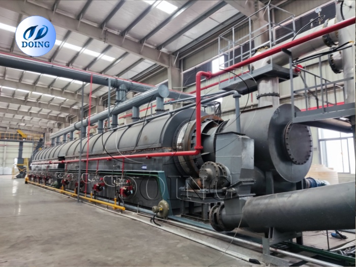 DOING continuous tyre pyrolysis plant for sale