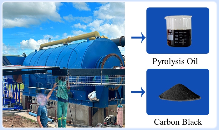 rubber process pyrolysis machine