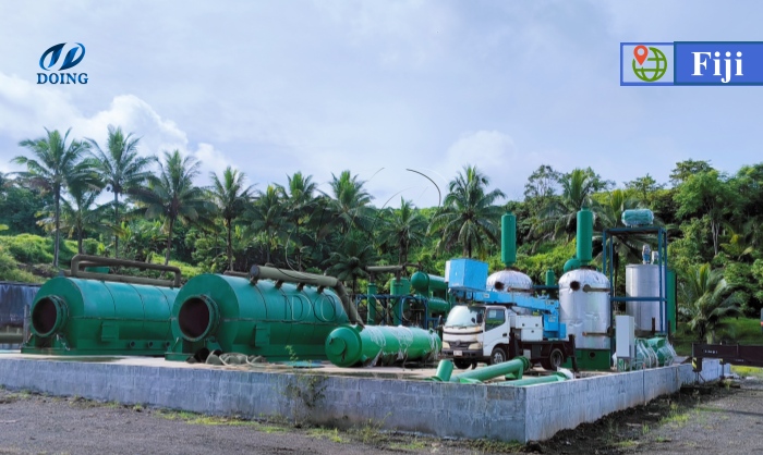 Fiji tire plastic to diesel plant
