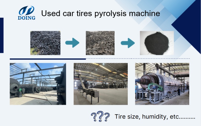 DOING waste tire pyrolysis recycling project
