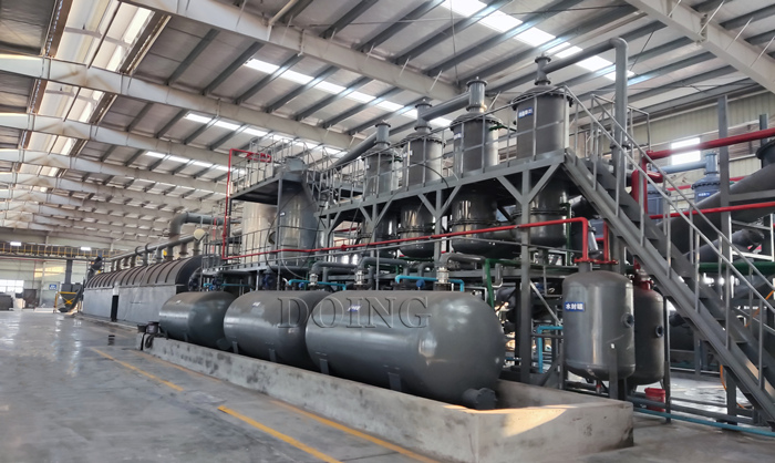 DOING tube condensers system of plastic pyrolysis machine