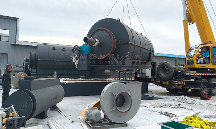 DOING agricultural residual plastic film recycling pyrolysis project