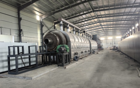Installation of DOING 50-ton continuous tire rubber powder pyrolysis plant in China
