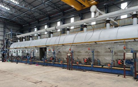 Installation of DOING 50Ton Fully continuous rubber pyrolysis plant in India