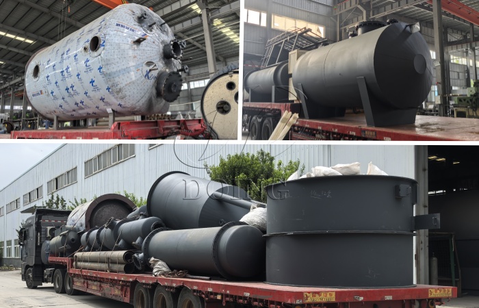 Shipment of DOING tire pyrolysis oil distillation machine to Zambia
