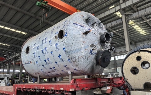 Delivery of DOING 14TPD new type tire pyrolysis oil to diesel distillation machi...