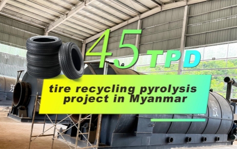 Installation of DOING 45 TPD tire to fuel pyrolysis equipment in Myanmar