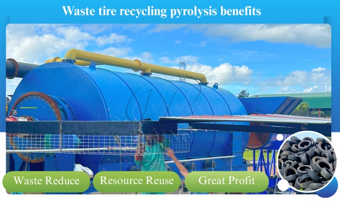 tyre pyrolysis oil production machine benefits
