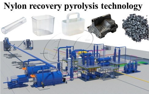 Can nylon be recycled through pyrolysis?
