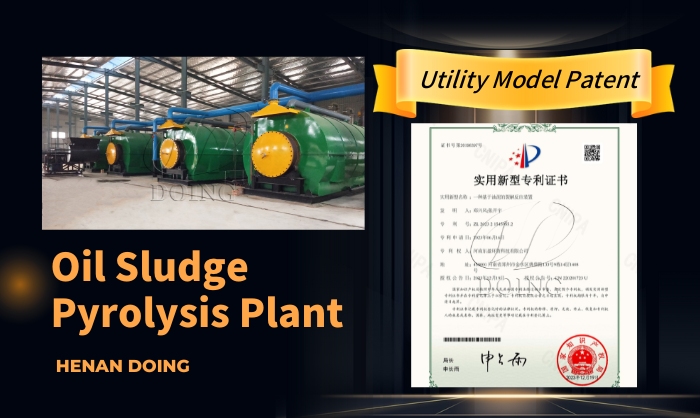 DOING oil sludge pyrolysis equipment utility model patent
