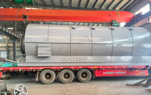 DOING Batch Side-Slag-Discharge Plastic Pyrolysis Machine Delivered to India