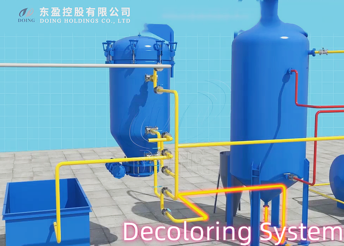 DOING waste oil distillation decoloring system