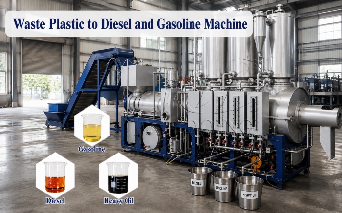 waste plastic to diesel and gasoline machine