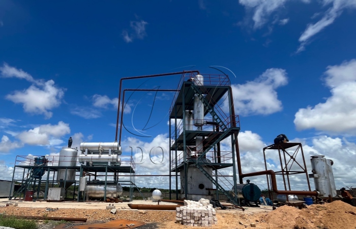 DOING waste oil refining machine project in Kenya DOING waste oil refining machine project in Kenya
