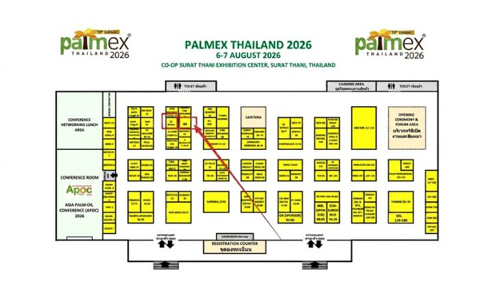 Booth layout map Booth layout map