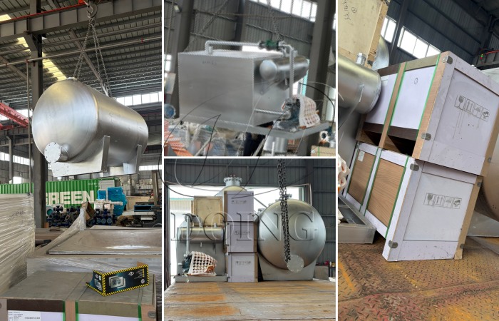Guinea DY-15 tire to fuel oil pyrolysis machine shipment