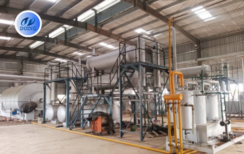 DOING DY-10 Batch Oil Sludge Pyrolysis Machine Ordered by Malaysian Waste Management Firm
