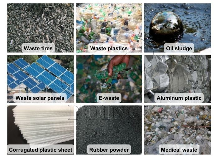 Raw materials of pyrolysis plant Raw materials of pyrolysis plant