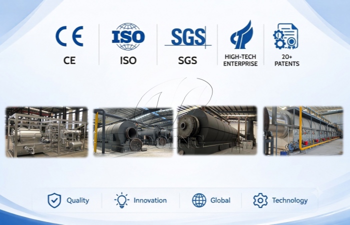 DOING ECO pyrolysis plant certifications DOING ECO pyrolysis plant certifications
