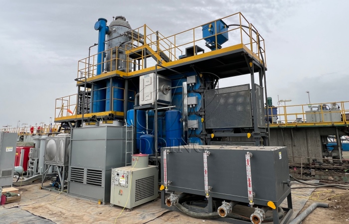 Oil-based drill cuttings pyrolysis project