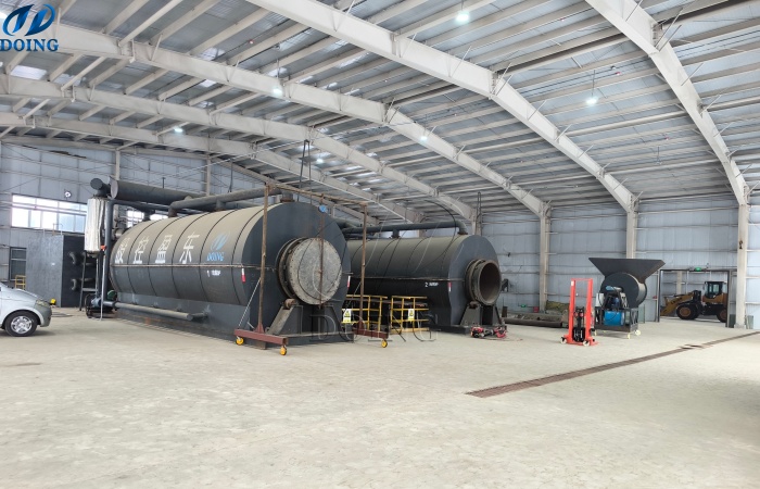 15TPD tire pyrolysis plant