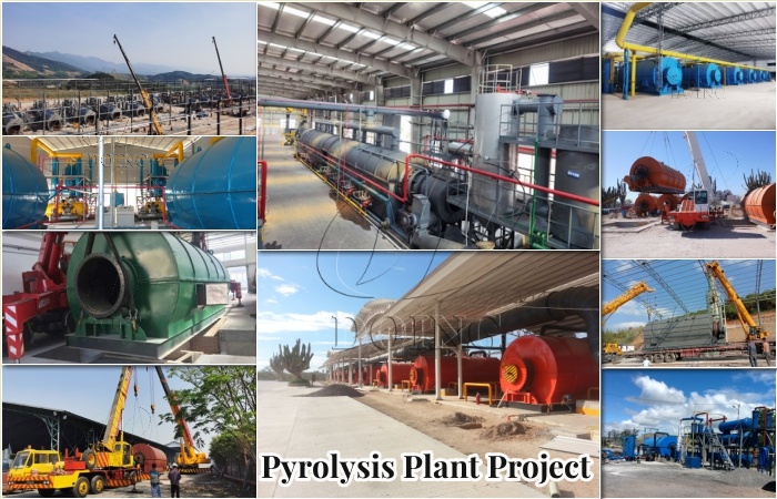 Large-scale waste tyre pyrolysis project