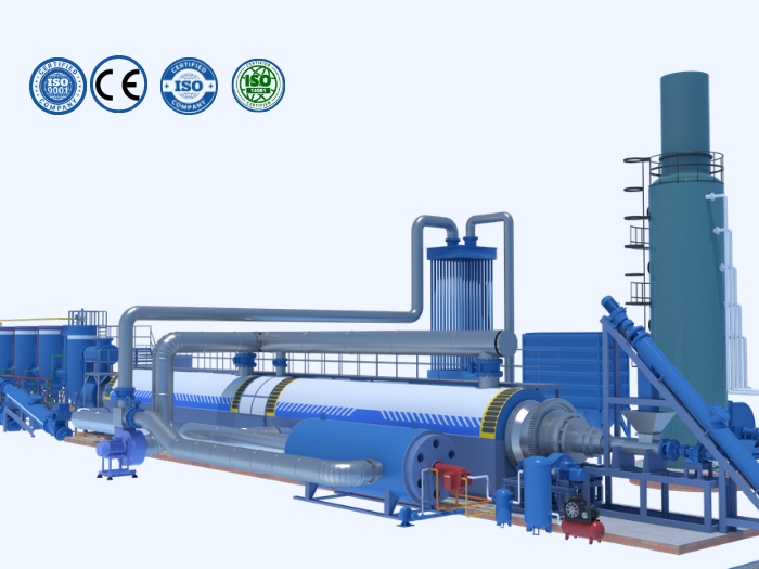 Certified waste pyrolysis equipment