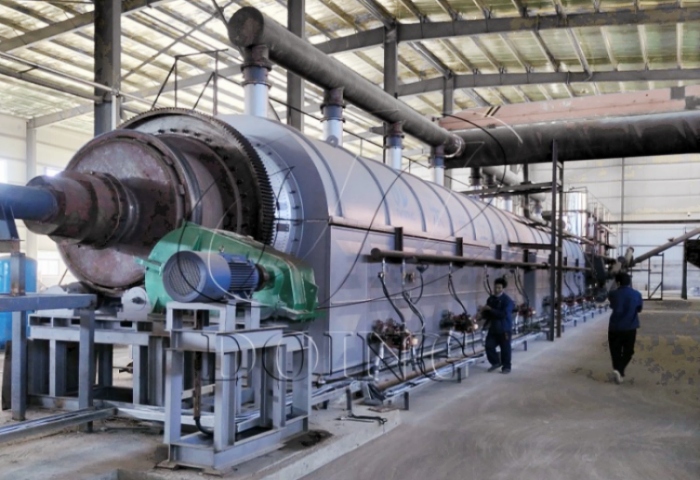 50-ton continuous tire pyrolysis plant